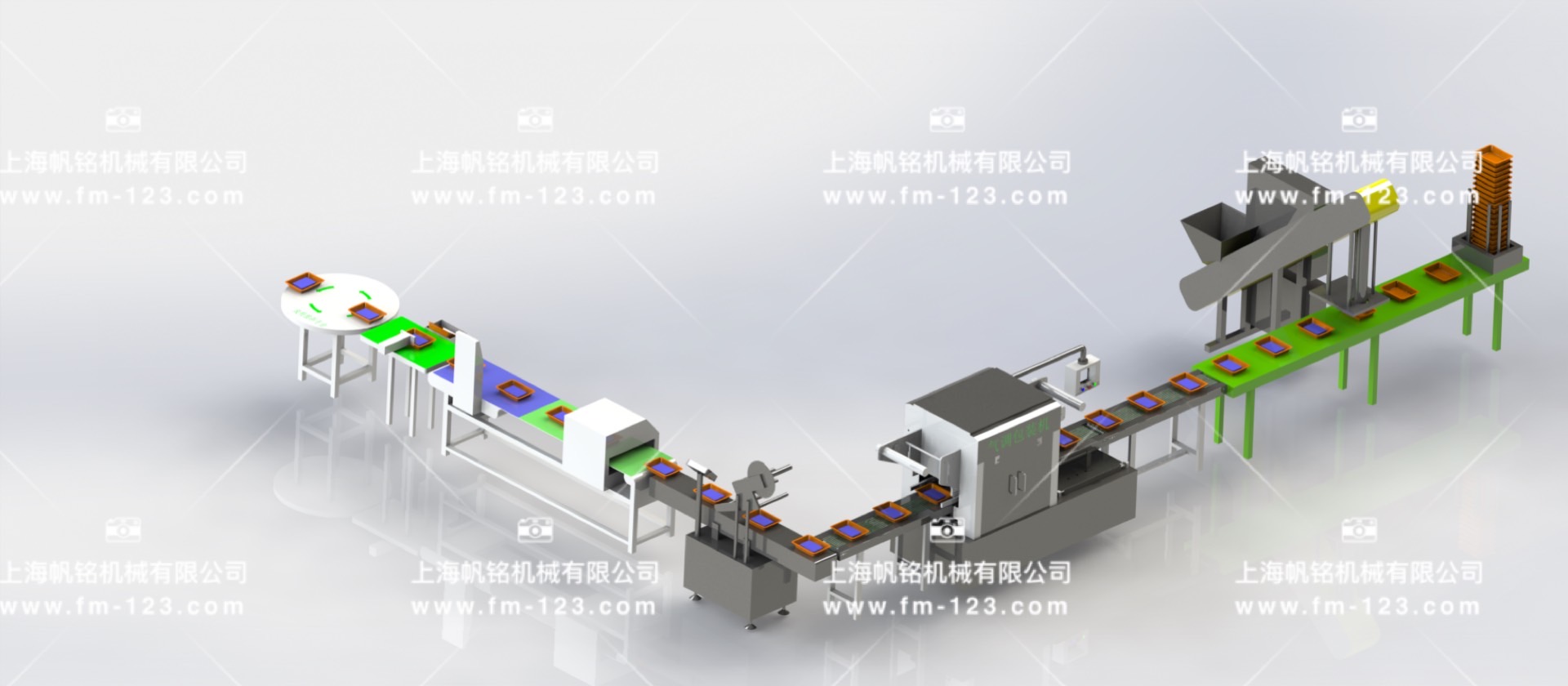 全自動盒裝生產線 無人化生產線 智能車間包裝方案 食品車間生產規劃.jpg